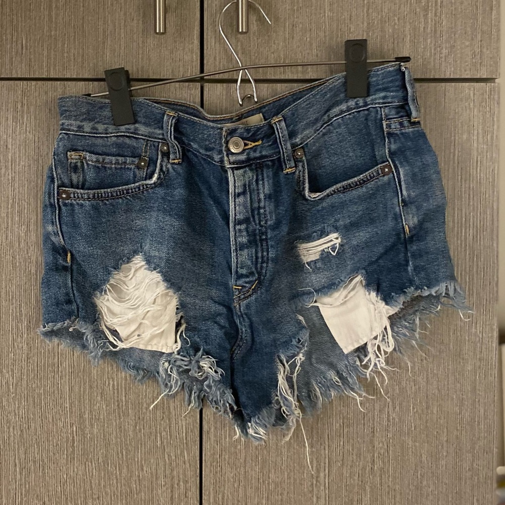 Free People jean shorts